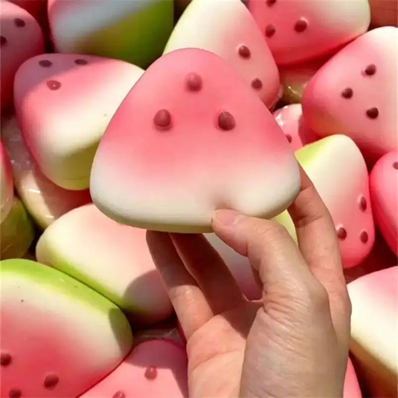 1~10PCS Squishy Watermelon Fidget Toy Anti-Stress Slow Rising Fruit Pinch Squeeze Stress Reliever Funny Pressure Reducer Prop