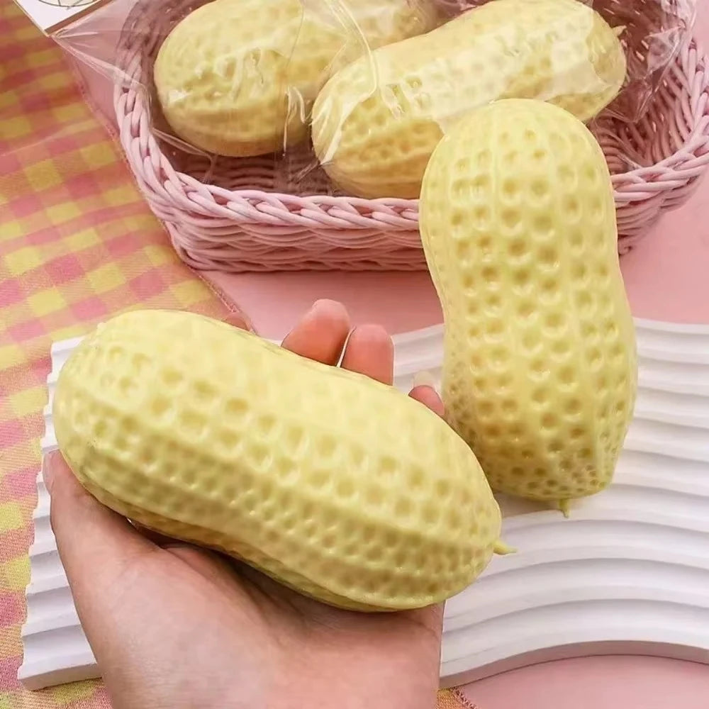 Peanut Stress Relief Ball Squishy Toys Buttery-Soft Feel Fidget Toy ASMR Squeeze Ball for Kids Adults Party Favor Birthday Gifts