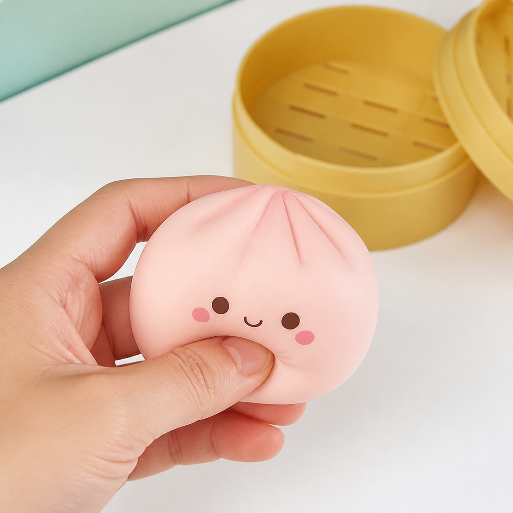 Textura suave de un Mystery Squishy Dumpling aleatorio